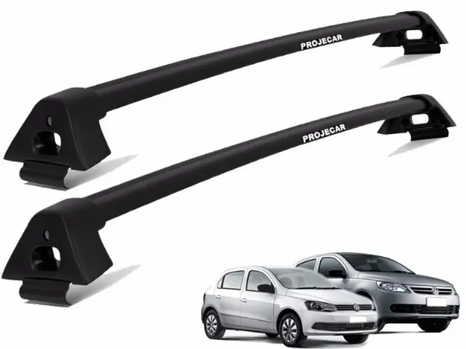 Rack Teto Volkswagen Gol G5 G6 G7 G8  / Voyage - Preto - Projecar