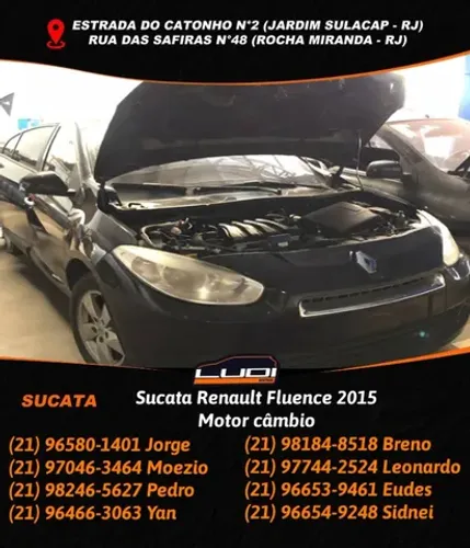 Sucata Renault Fluence 2015 Motor câmbio