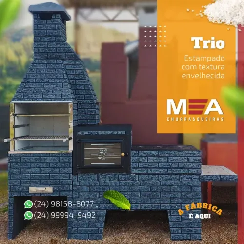 Trio textura envelhecida - Modelo exclusivo M&A