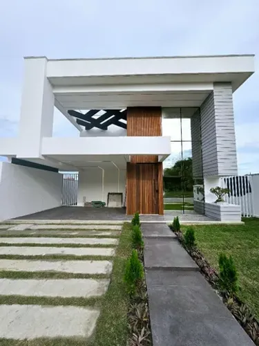 Casa duplex poente com deck e piscina na Cidade Alpha