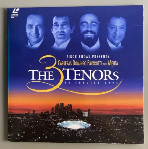 LaserDisc Musicais Three Tenors + Harry Connick Jr (3 LDs)