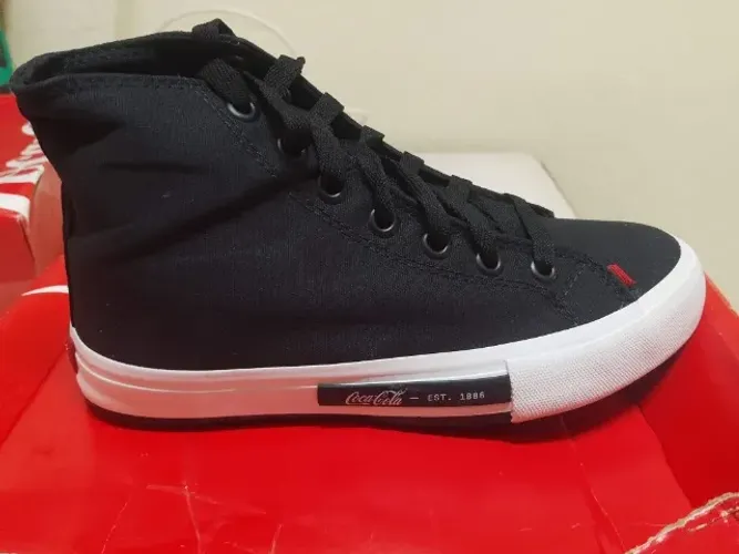 Tênis Adulto Unissex | Novo | Coca-Cola | Cano Alto Daytona Hi Cc2060 | N°37 | Cor Preto