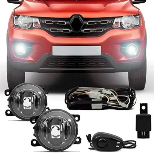 Kit Farol de Milha Renault Kwid com Botão Comum