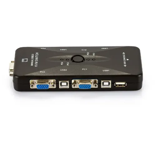 Chaveador KVM 4 Portas - Liga 4 PCs em 1 Monitor  Loja Coimbra Computadores Entregamos