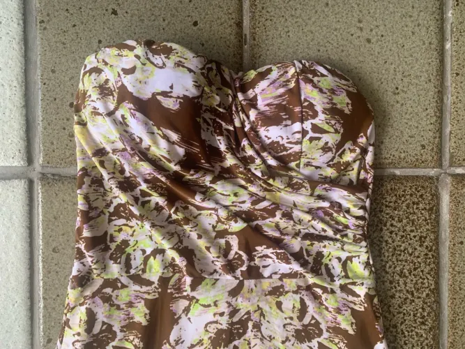 Vestido longo jersey tomara-que-caia