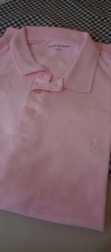 Camiseta Polo Rosa