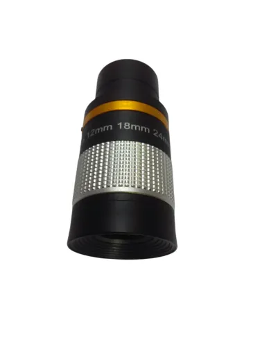 Ocular Zoom para telescópio Eyepiece 1,25" Ampliação 24mm à 8mm Prata