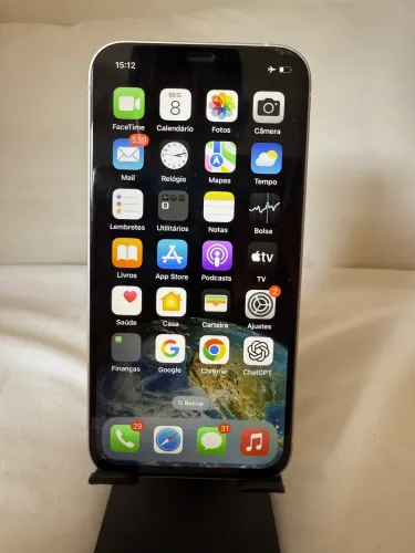 iPhone 12 128GB Branco ? Impecável ? Com Caixa + Carregador Original 