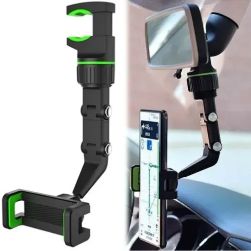 Suporte Para Celular Veicular Universal Para Retrovisor Anti Queda