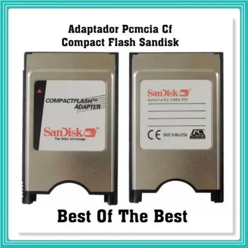 Adaptador Pcmcia Cf Compact Flash Sandisk