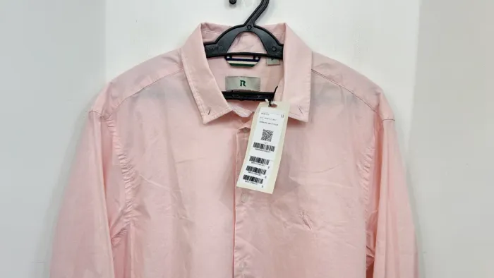 Camisa Reserva enxuto Rosa