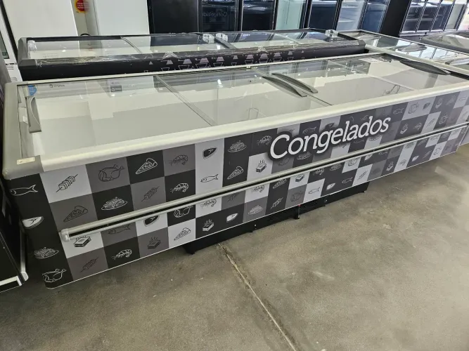 ilha para congelados de 1163L - 2 anos de garantia