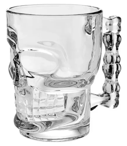 CANECA CRANIO CAVEIRA CHOPP CERVEJA CHURRASCO 