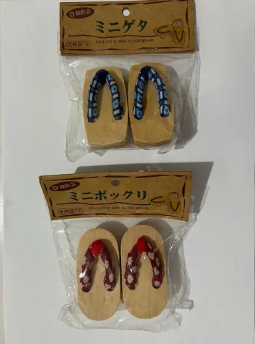 Miniatura de tamanco japonês mini guetta pokkuri