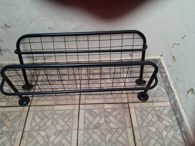 3 Prateleiras de Metal para Decoração 1.20