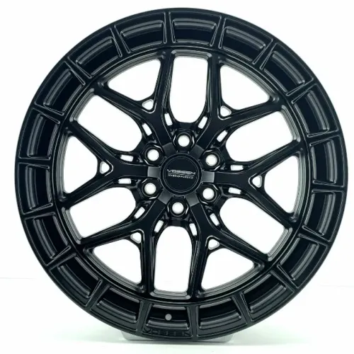 JOGO DE RODAS VOSSEN HFX SERIES HFX-1 ARO 22X9,5 PRETO ACETINADO 6X135 ET 20