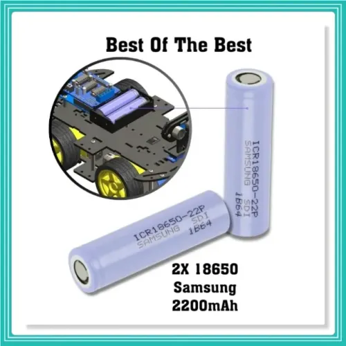 2X Bateria De Li-Ion 3,7V Recarregável 18650 Samsung (Seminova)