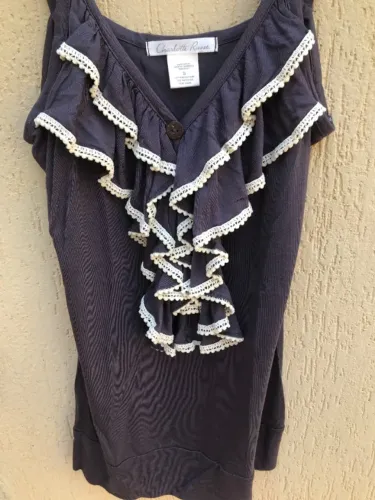 Blusa Azul Marinho Charlotte Russe