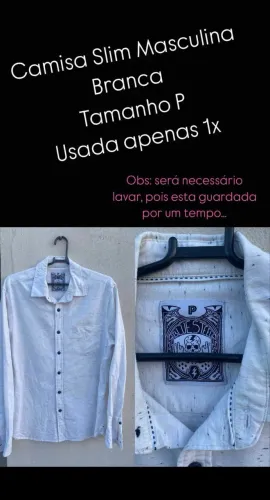 Camisas Sociais Masculina Slim
