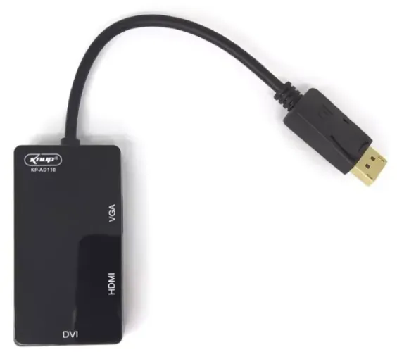 Adaptador Displayport X Hdmi/vga/dvi Knup KP-AD110