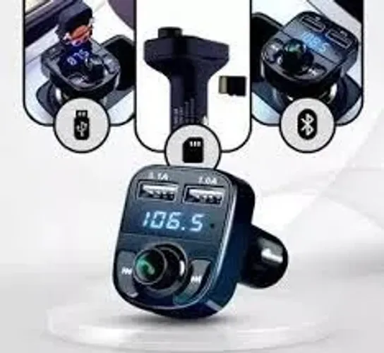 Carregador e Multimídia Veicular Sem Fio Bluetooth MP3 Play Cartão de Memória Transmissor