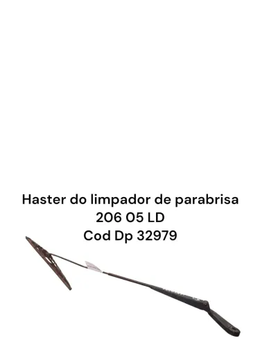 Haster Do Limpador De Parabrisa 206 05 Ld Cod Dp 32979