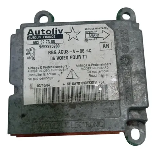 Módulo Airbag Peugeot 206 207 2000 A 2006 *0