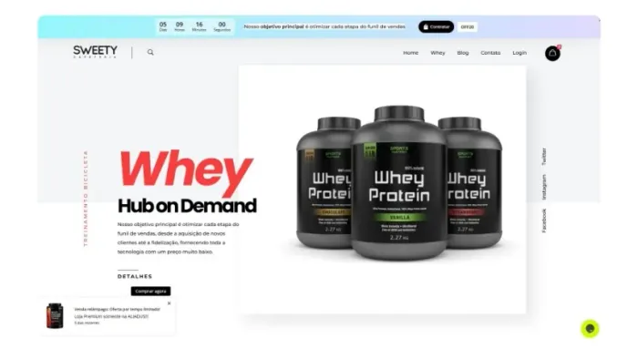 Oferecemos Loja Virtual Estilo Grife + Gestão completa + Rede social + Automação com IA