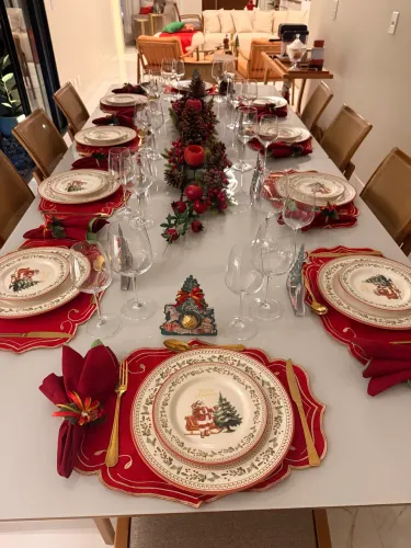 Aparelho de jantar e chá Merry Christmas 