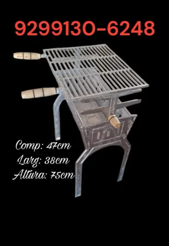 Churrasqueira média 100% Alumínio Promoção