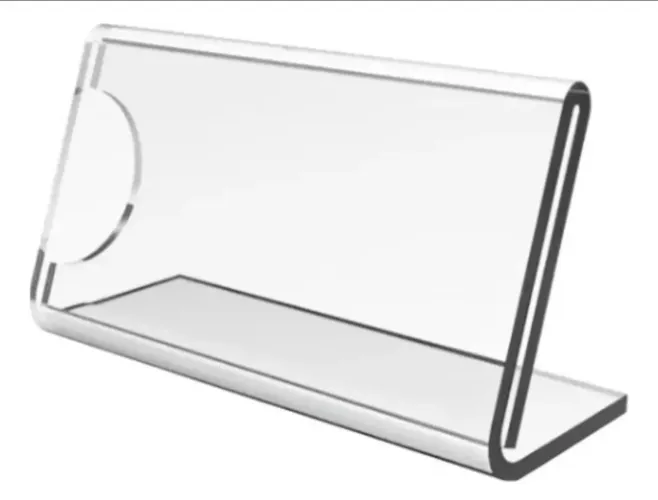 Porta preço de Acrílico Transparente 7x4 cm - 100 unidades 