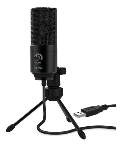 Microfone Fifine K669B Condensador Cardioide com Som super limpo