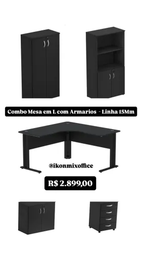 MESA DE ESCRITORIO 1.50 - LOJA IKONMIXOFFICE