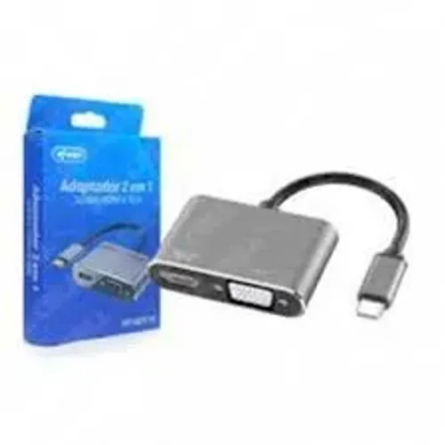 Adaptador 2 em 1 Sida HDMI e VGA Kp-ad119