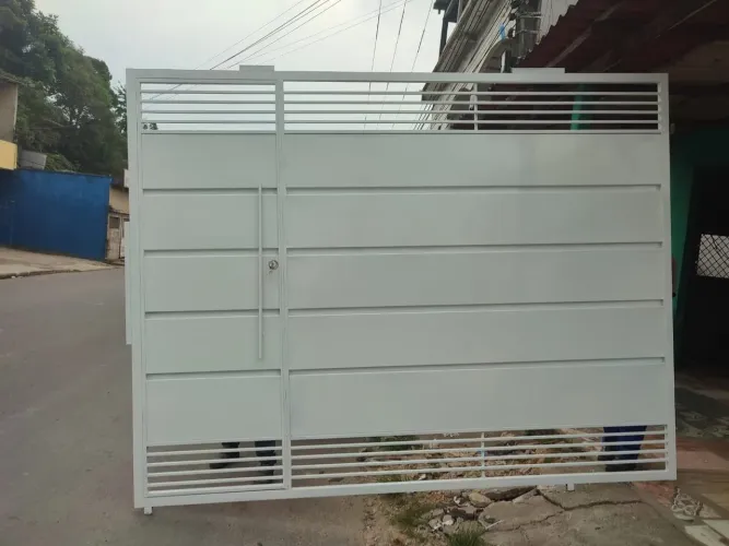 Portao de ferro 100% galvanizado 