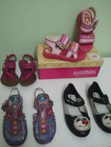 Sapatilha, sandália, melissa, T 23, seminovos