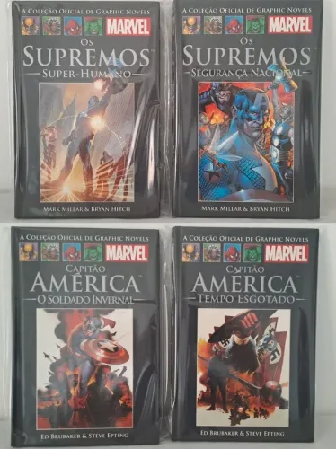 MOBILE TOY MT 4 Graphic Novels Marvel: Os Supremos e Capitão América