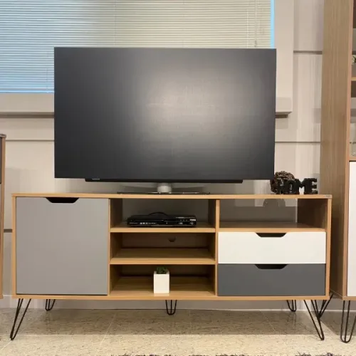 NOVO | Rack TV 60" Design Escandinavo 140cm - Fazemos Entrega