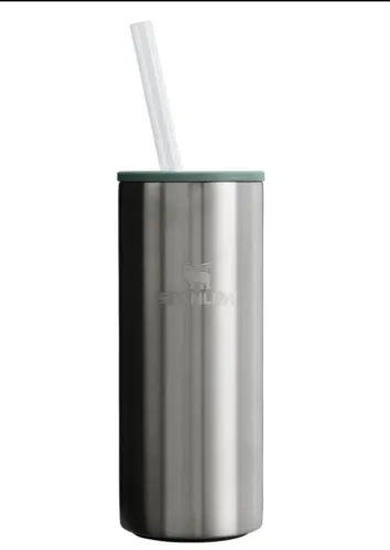 Can Cooler Slim com canudo Stainless Steel Shale | 296ML