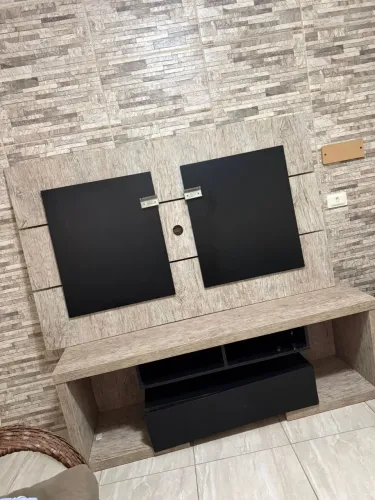 Painel de tv com bancada 