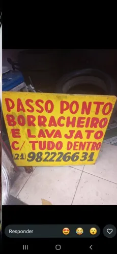 Passo ponto borracheiro e lava jato