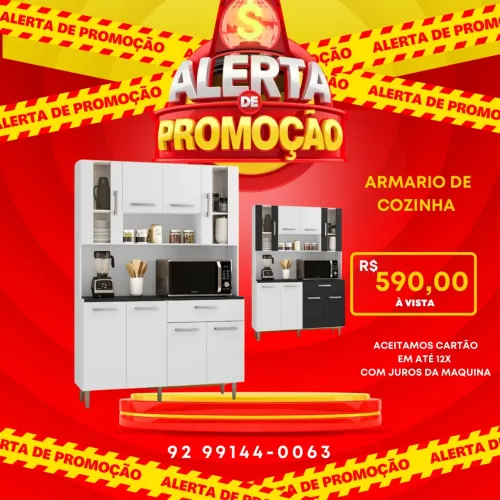 Armário de cozinha 8 portas a pronta entrega