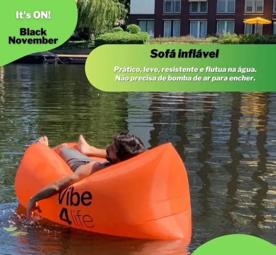 Sofá inflável flutuante para praia