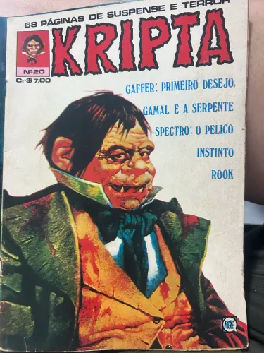 Lote com 6 revistas KRIPTA ano 77 Números 10, 11,12,15,20 e 22