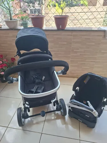 Carrinho + Bebê Conforto + Base
