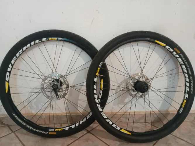 Par de rodas vzan disc Overhill aro 26 com 28 raios