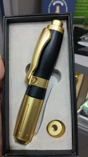 CANETA PRESSURIZADA COM LED E INFRAVERMELHO 