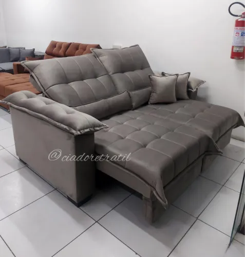 Sofá Retrátil e Reclinável Atenas