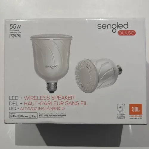 Lampada led sengled JBL com Bluetooth 55w - branco quente