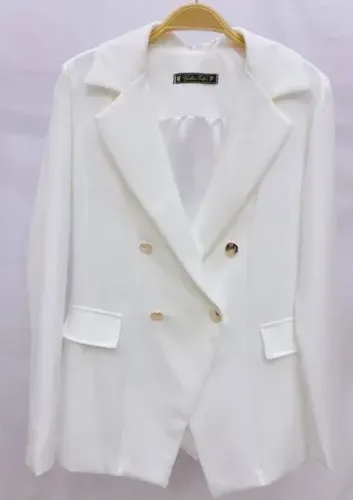 Blazer Alongado luxo off White G